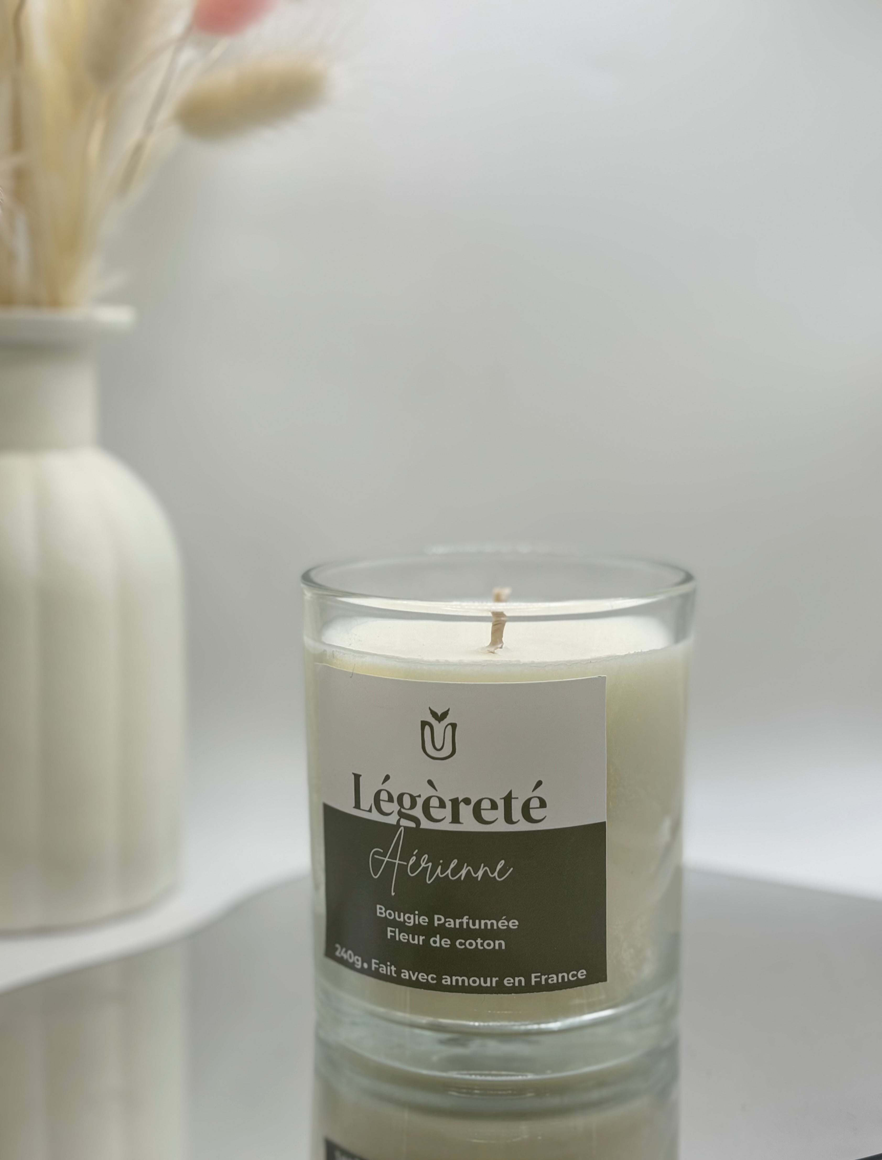 Bougie en pot Fleur de coton