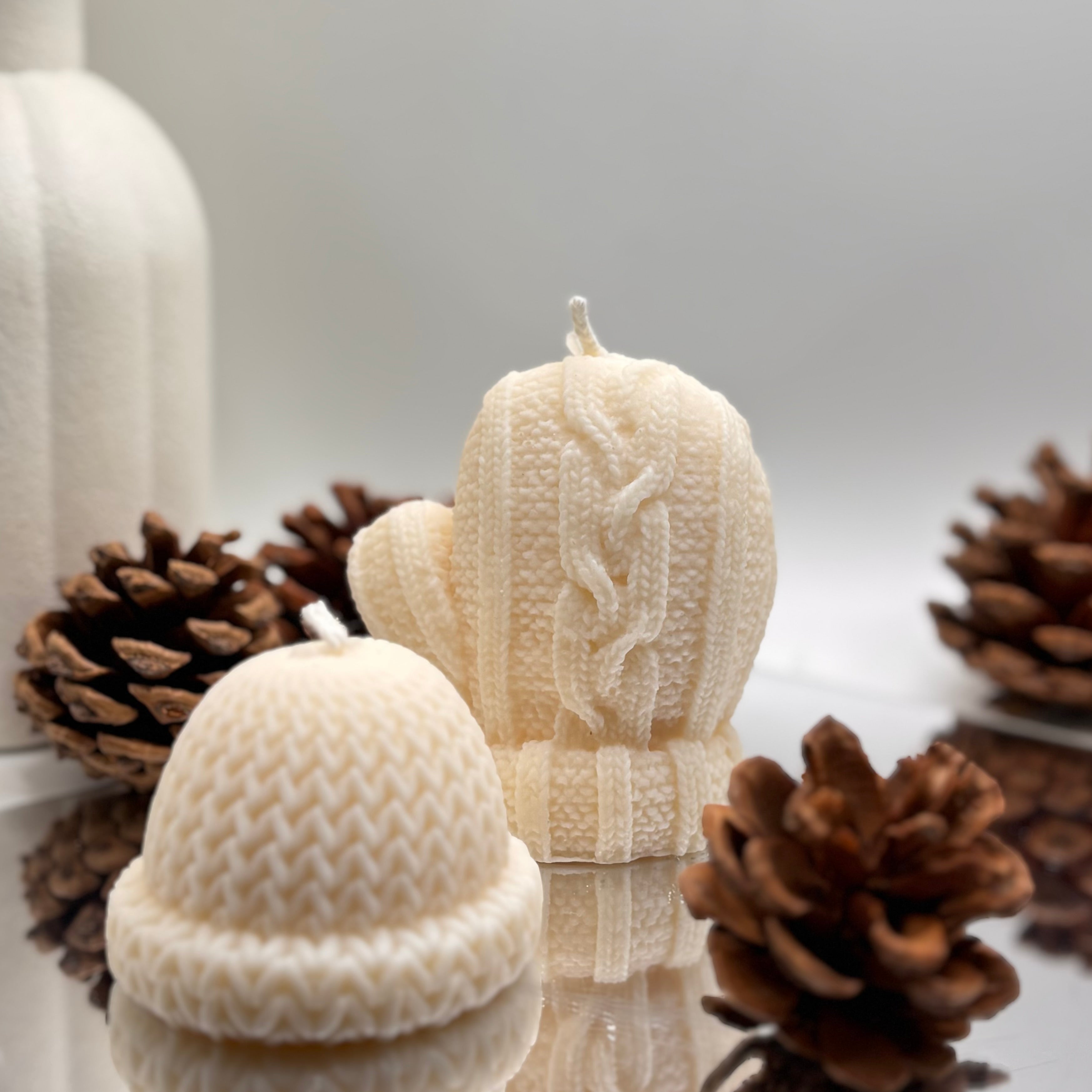 Bougies sculpturales Duo d’hiver