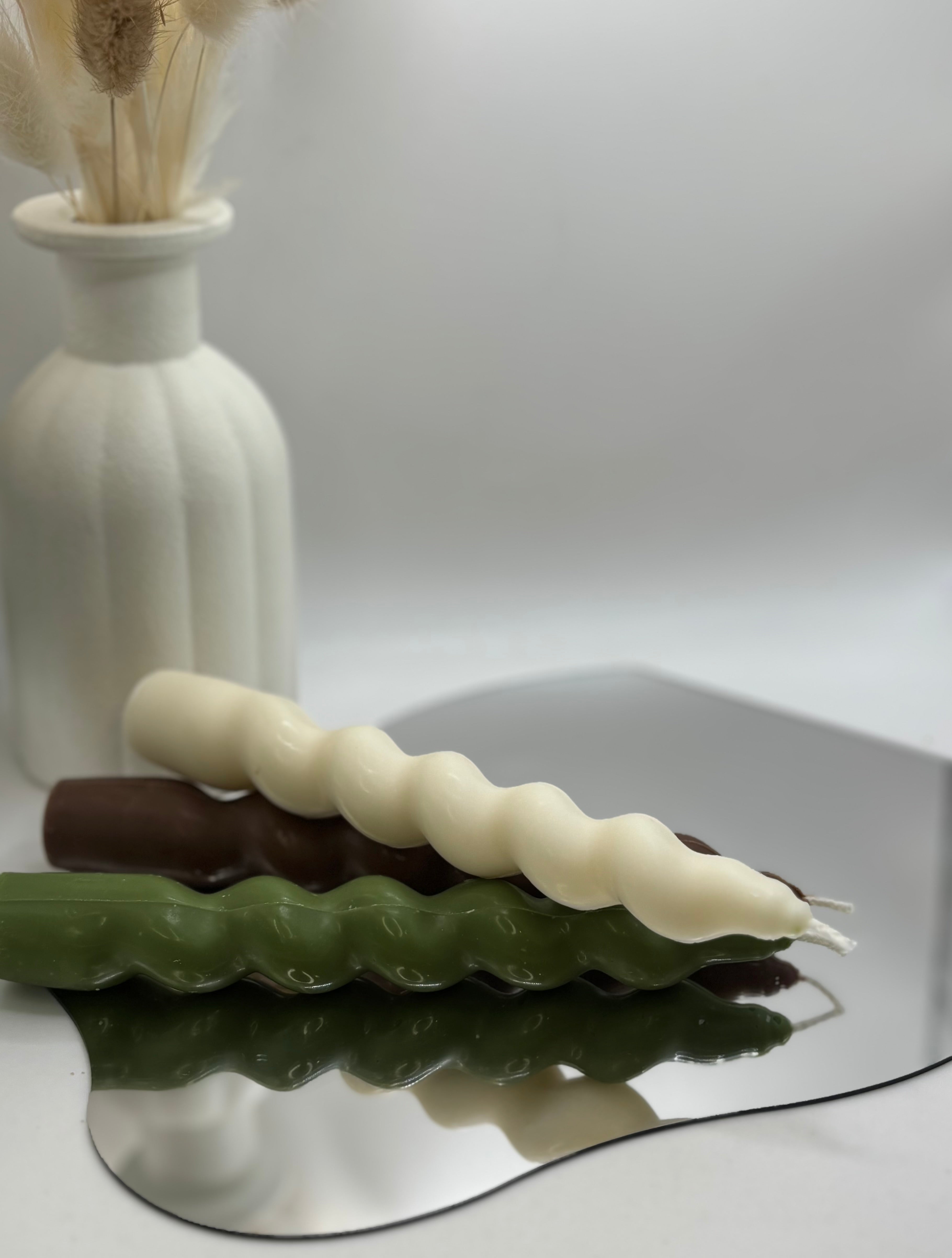 Bougie sculpturale Spirale