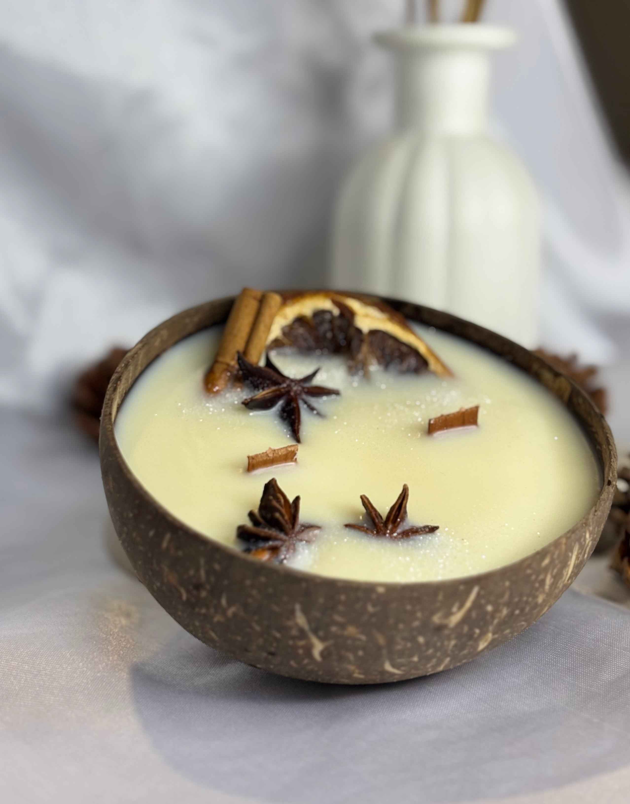 Bougie coco - Orange épicée