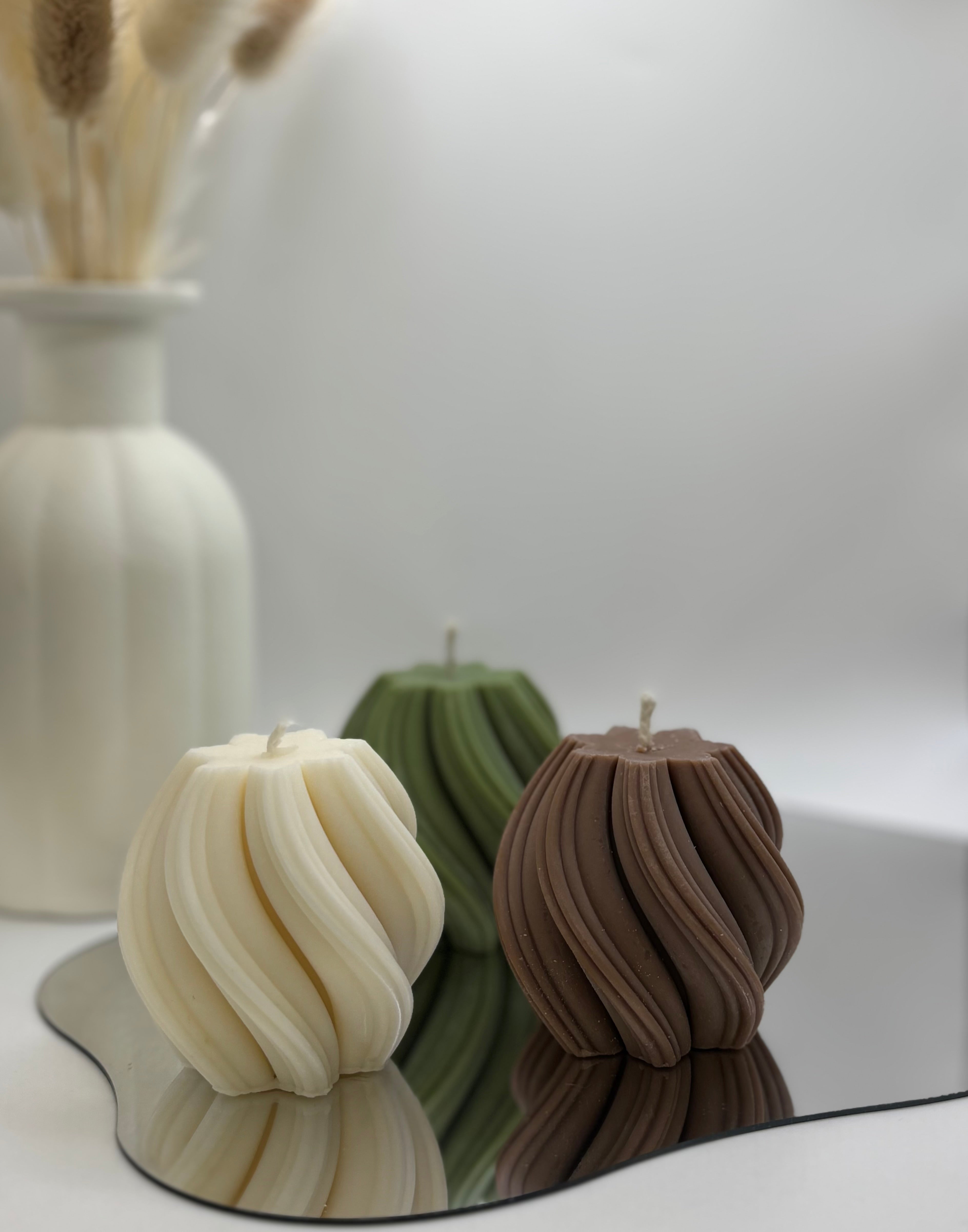 Bougie sculpturale Céleste