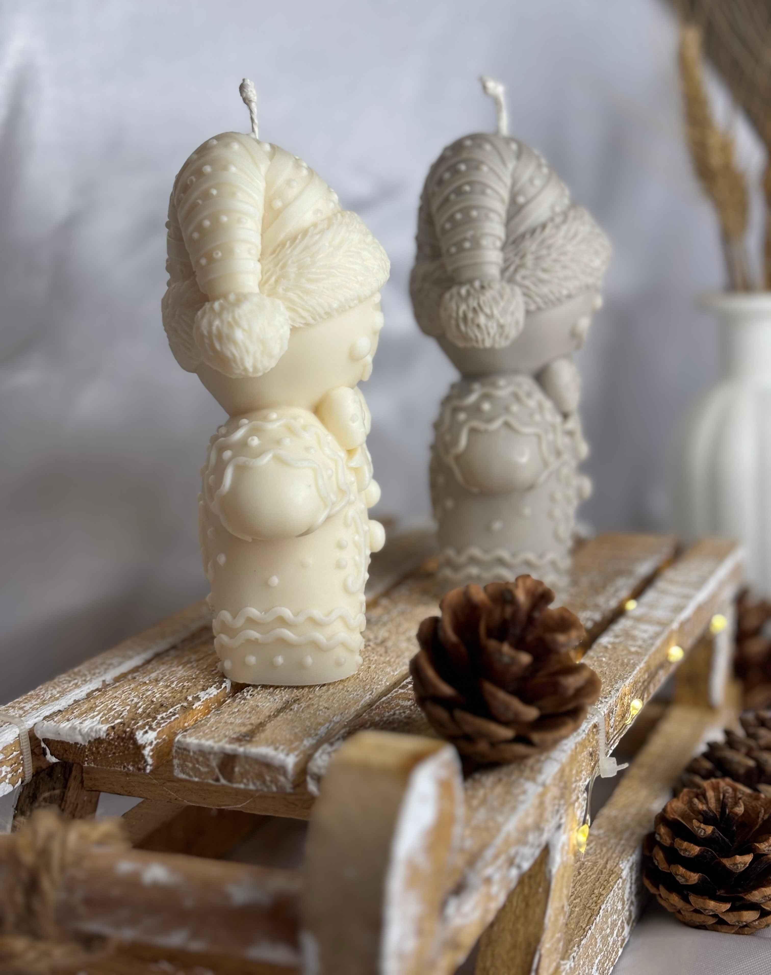 Bougie sculpturale Petit biscuit