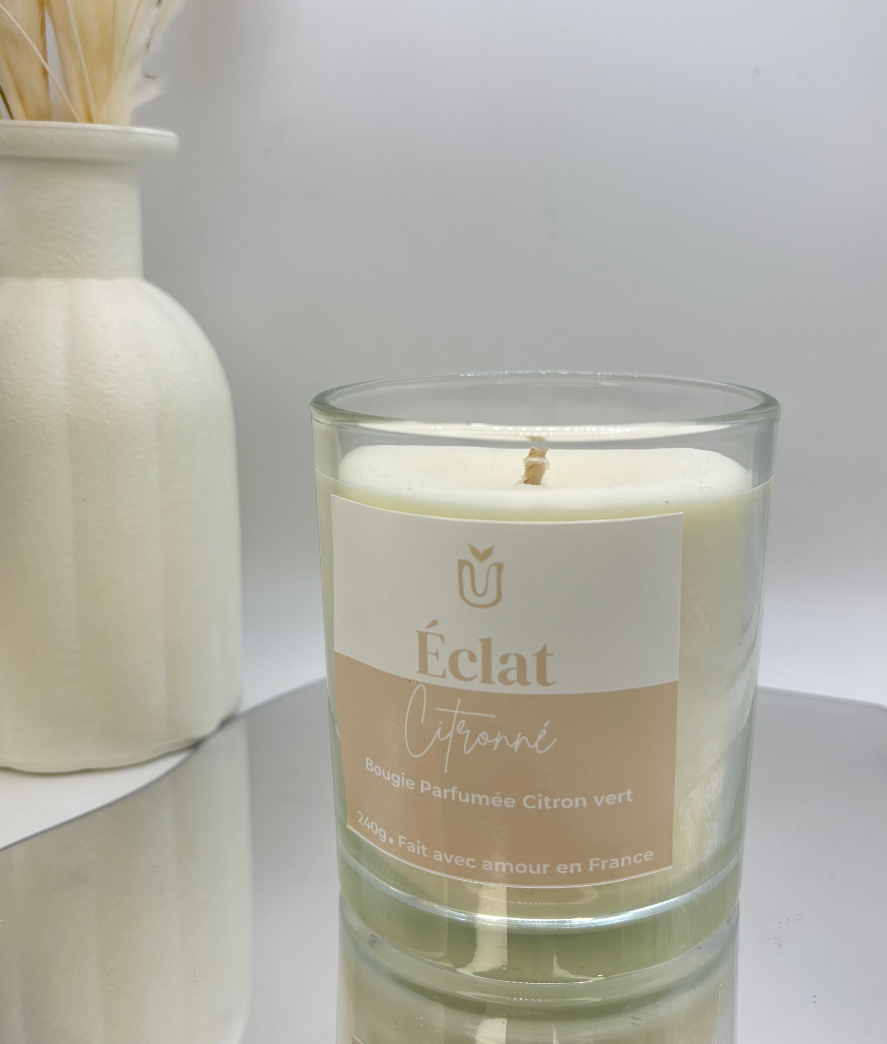 Bougie en pot Citron vert