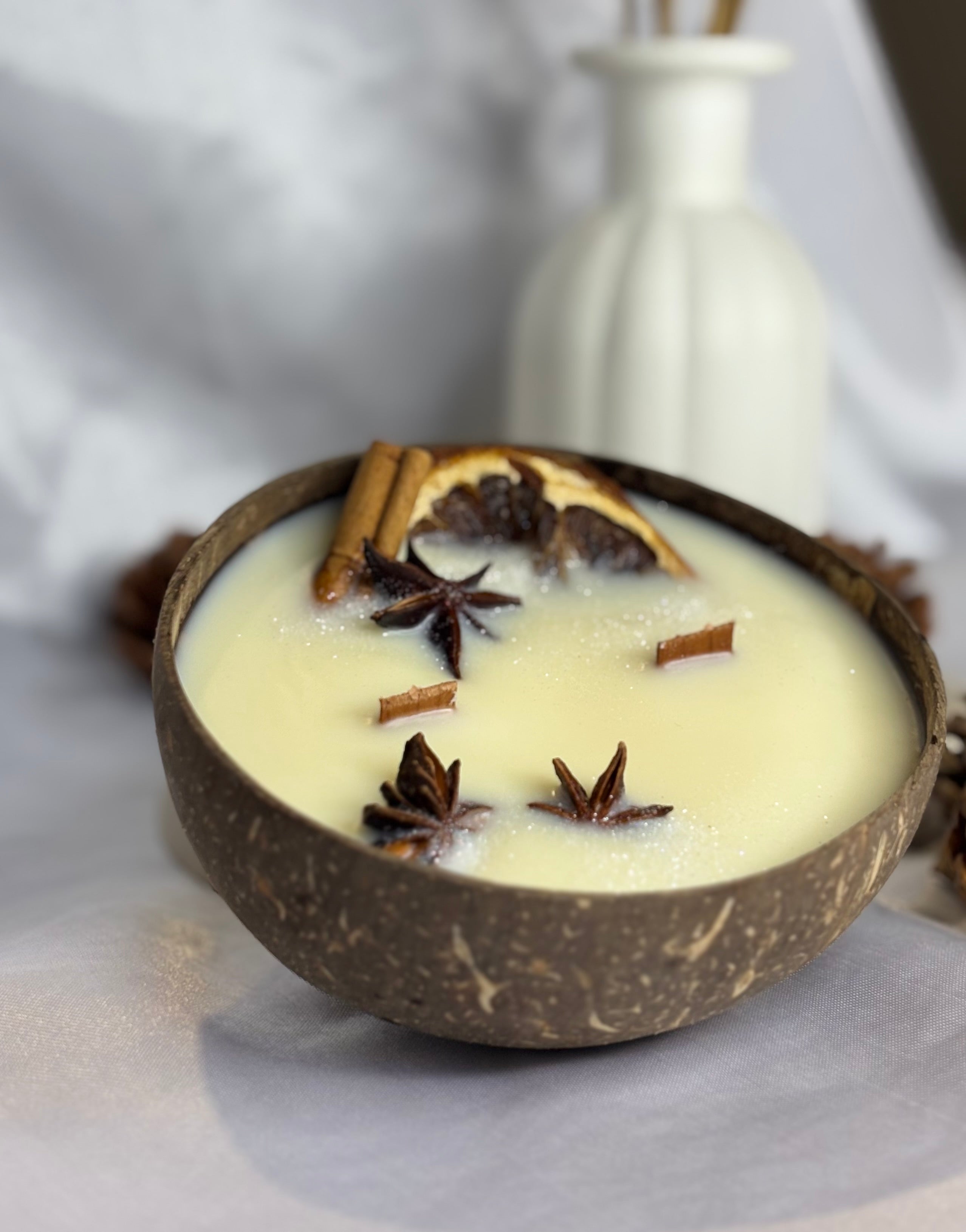 Bougie coco - Orange épicée