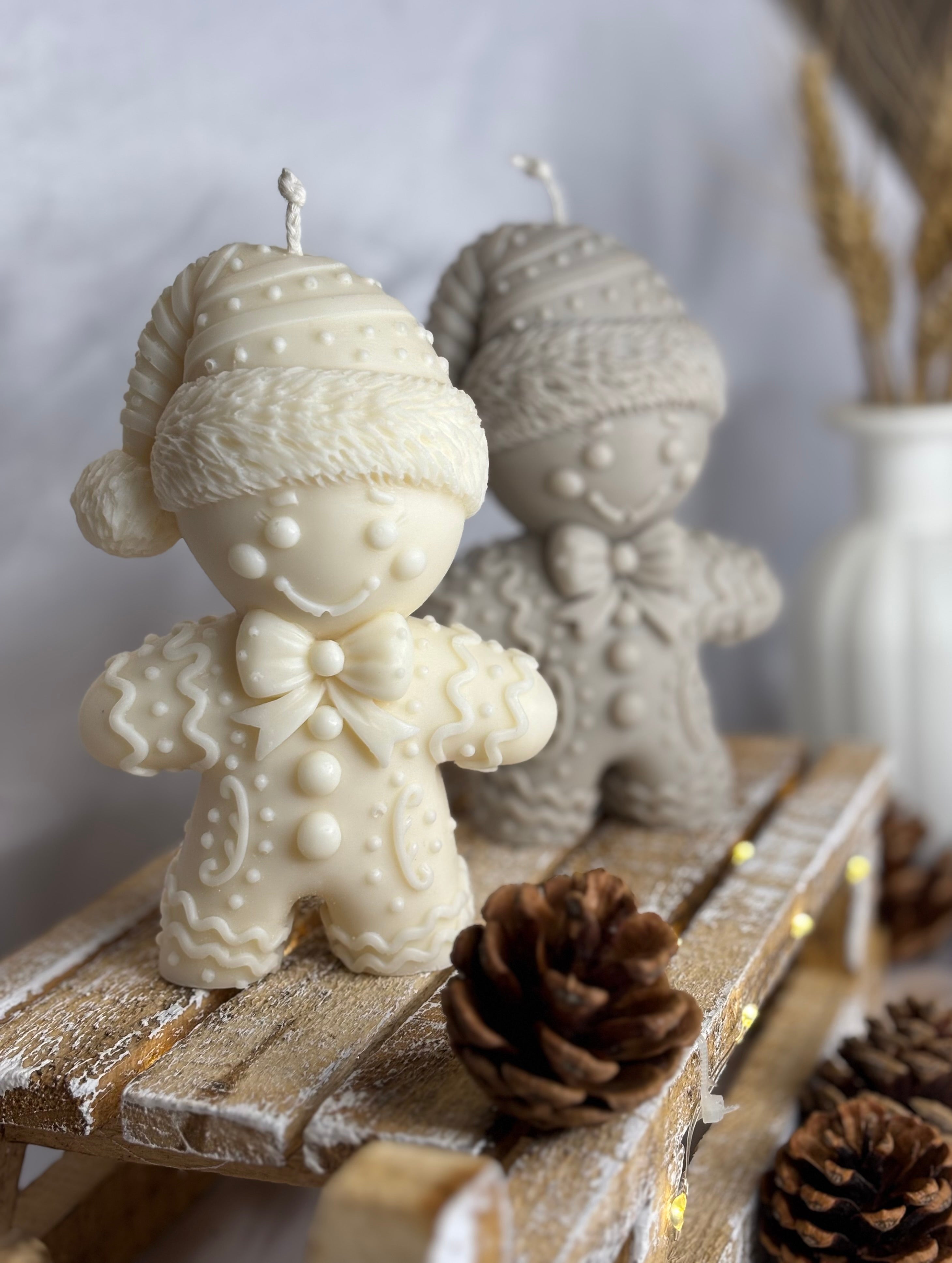 Bougie sculpturale Petit biscuit