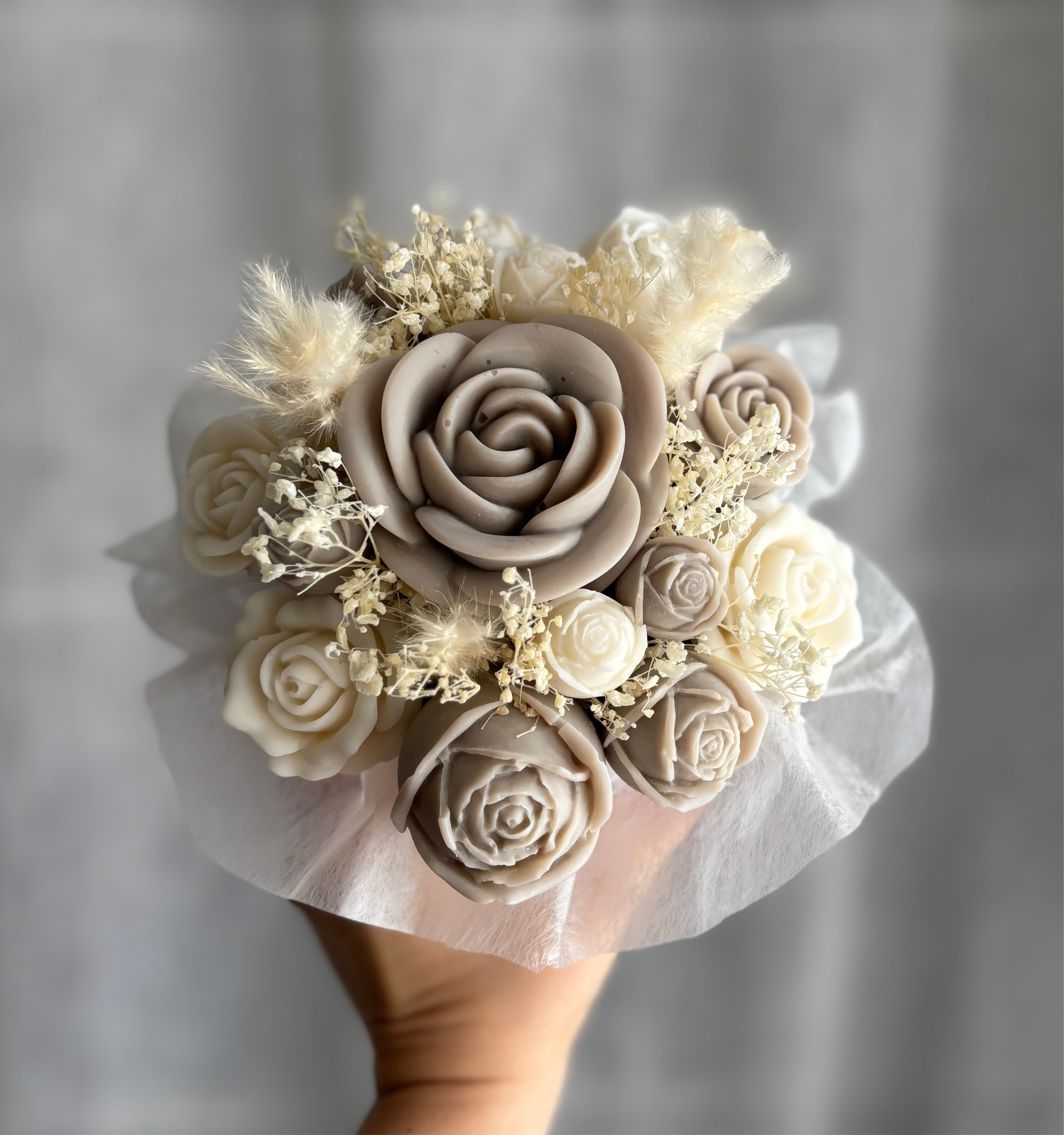 Le bouquet douceur - Beige